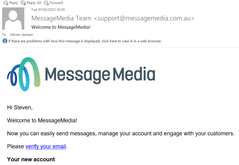 Registering SMS4Act! with a MessageMedia Account