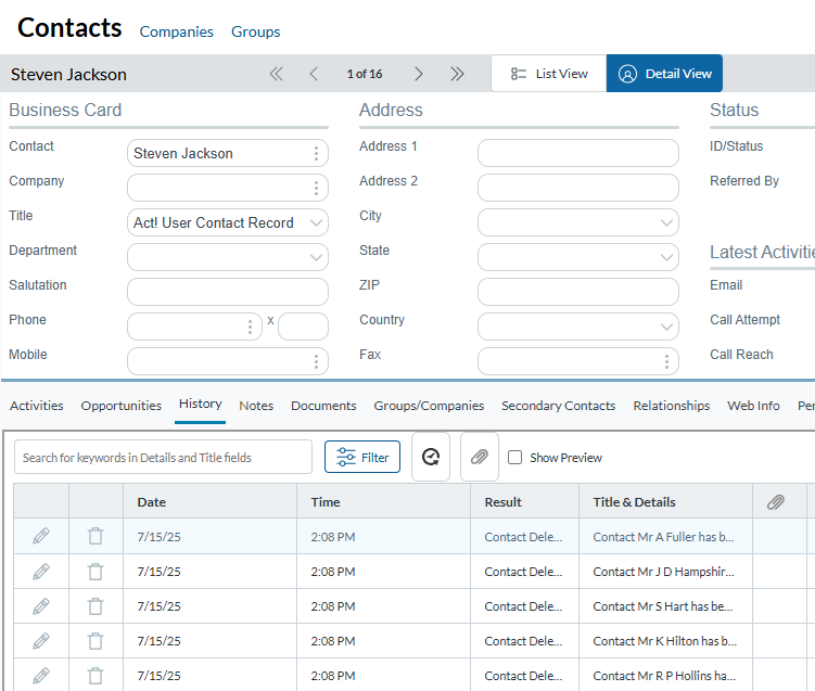 Release Notes Act! Cloud 25_12