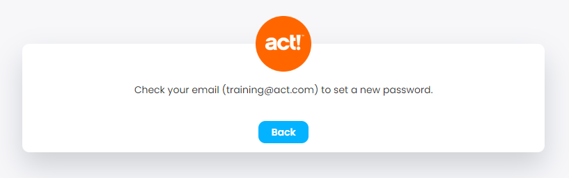 How do I Reset my Act! Cloud Password?