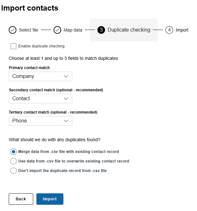 Product Announcement - February 13, 2025 - Enhanced Contact Import Process
