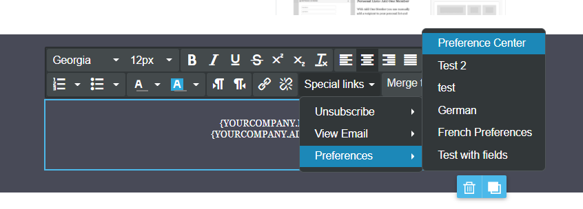 Creating a Manage Preference page in Act! Marketing Automation
