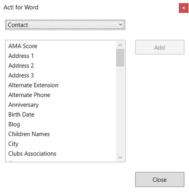 What Microsoft Word Integration Features are Available in Act! Cloud?