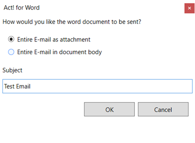 What Microsoft Word Integration Features are Available in Act! Cloud?