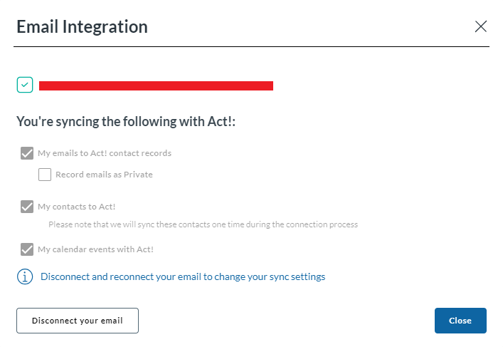How to set up the Online Email Integration with Act! Cloud