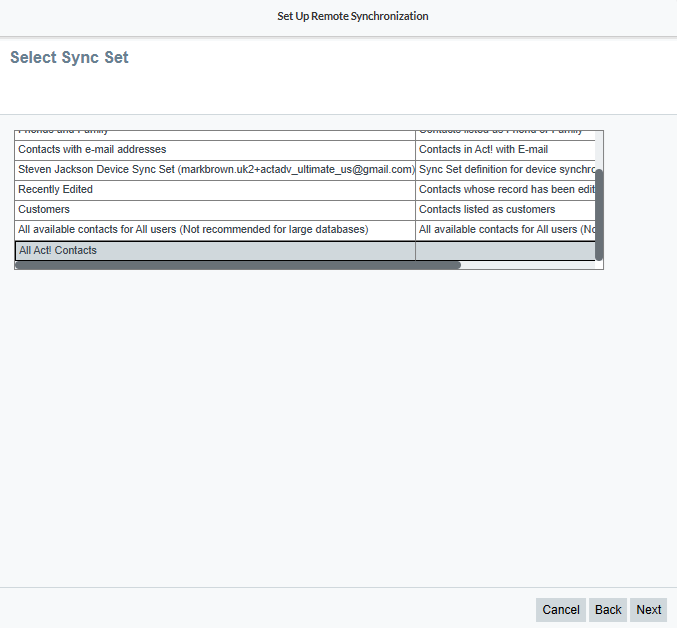 How to Create and Synchronize a Remote Database in Act! Cloud