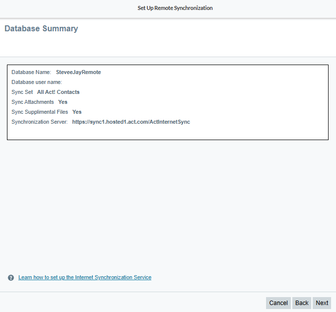 How to Create and Synchronize a Remote Database in Act! Cloud