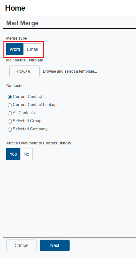 How do I Set up and Use the Mail Merge Feature in Act! Cloud? - BETA