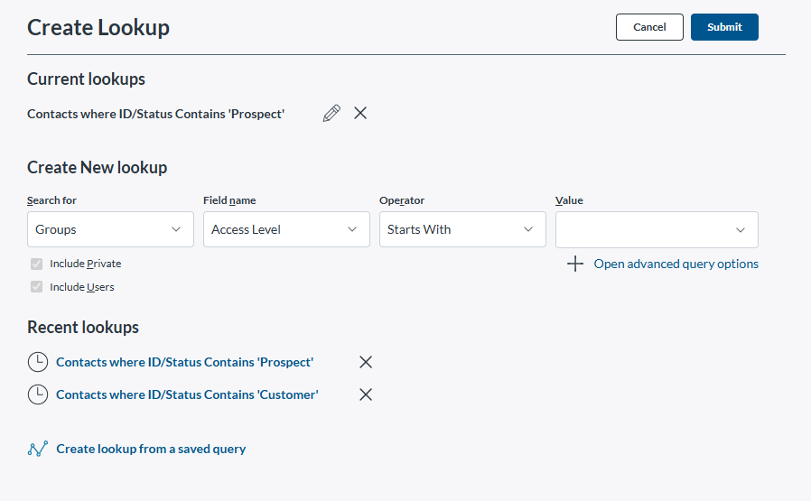 How do I Search for Specific Data in Act! Cloud?
