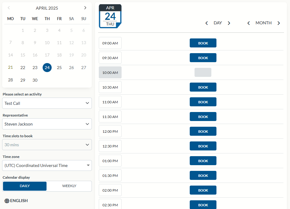 Setting up and Using the Group Calendar for Online Appointment ...