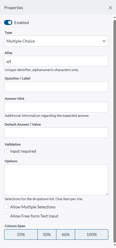 Question Types Available for the Online Surveys Feature in Act! Advantage